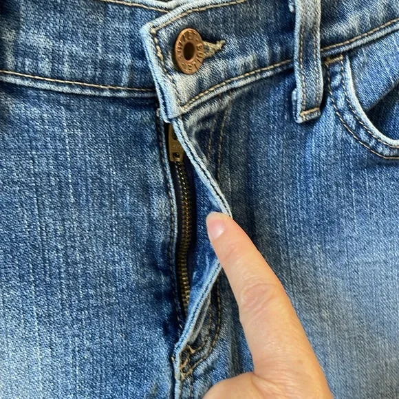 Classic Y2K Women's Low Rise Slim Flare Jeans 98% Cotton Denim 32 x 31 - Picture 10 of 16